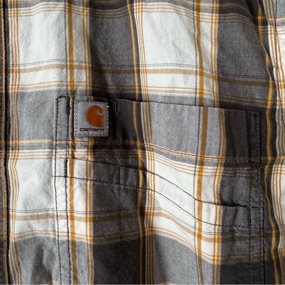 Carhartt Men's Short-Sleeve Button-Down 0325 - Picture 2 of 5